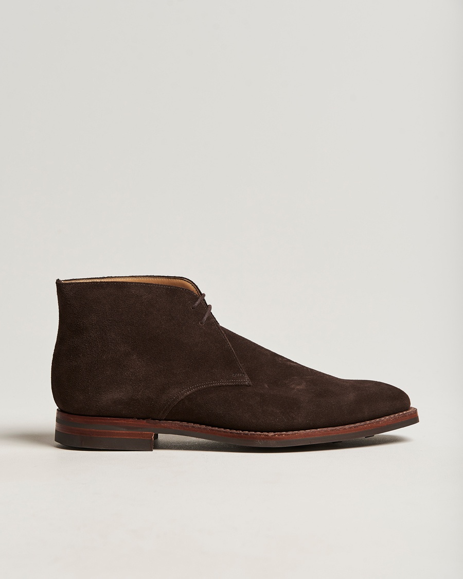 Crockett & Jones Tetbury Chukka Dark Brown Suede – Brown