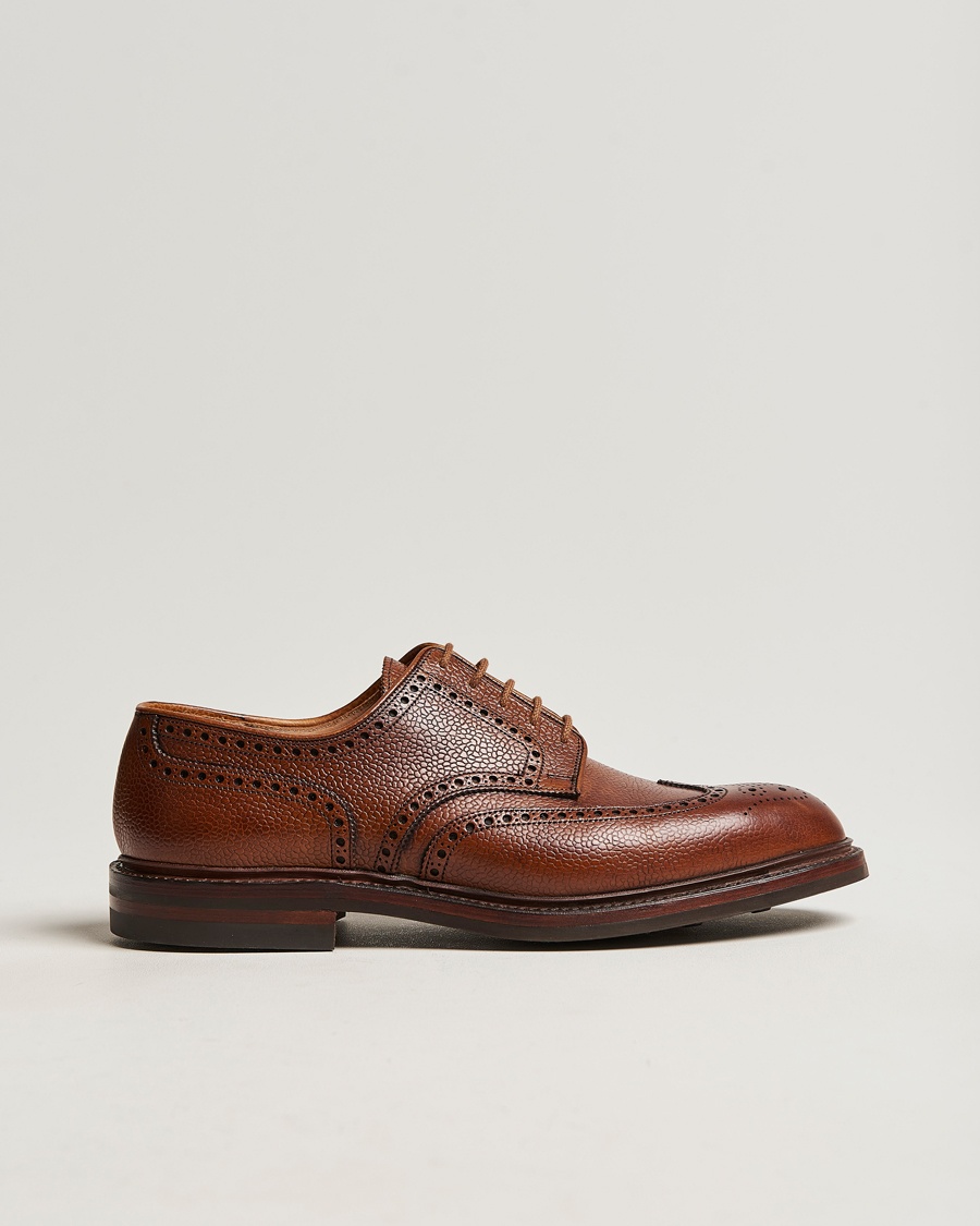 Crockett & Jones Pembroke Derbys Tan Grained Calf – Brown