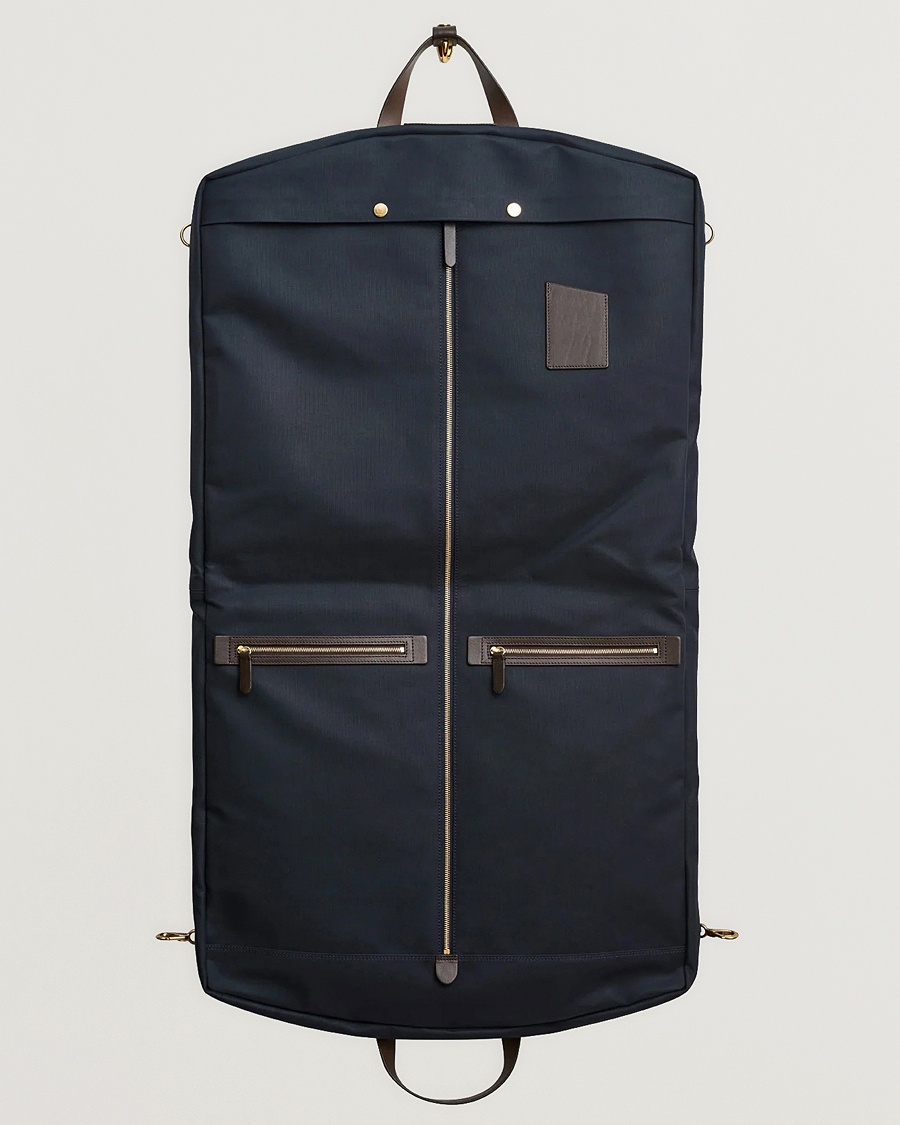 Mismo M/S Suit Carrier Navy/Dark Brown – Blue