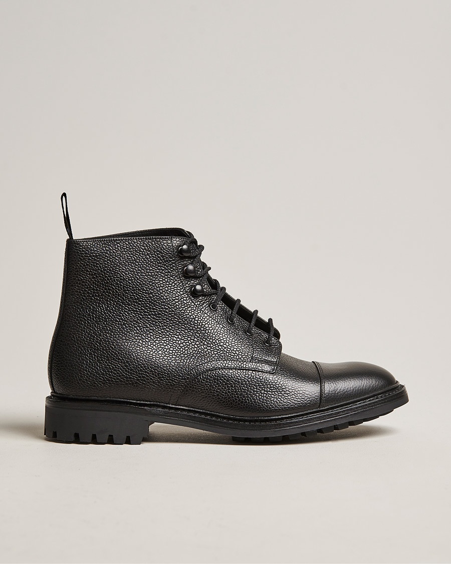Loake 1880 Sedbergh Derby Boot Black Calf Grain – Black