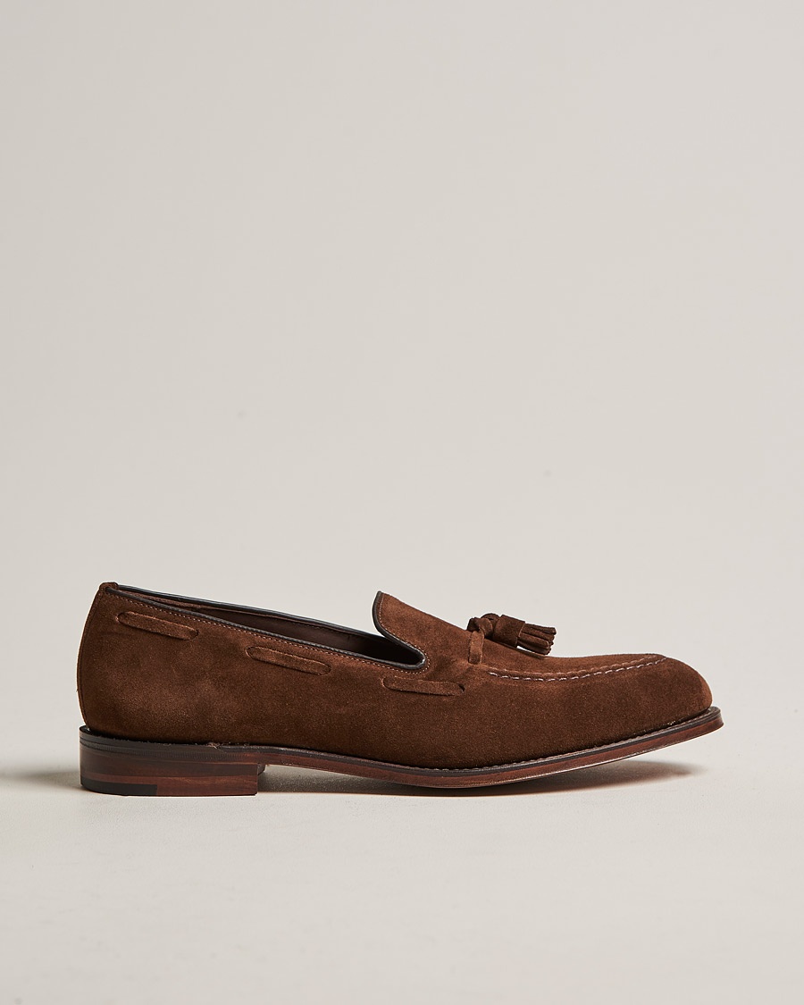 Loake 1880 Russell Tassel Loafer Polo Oiled Suede – Brown
