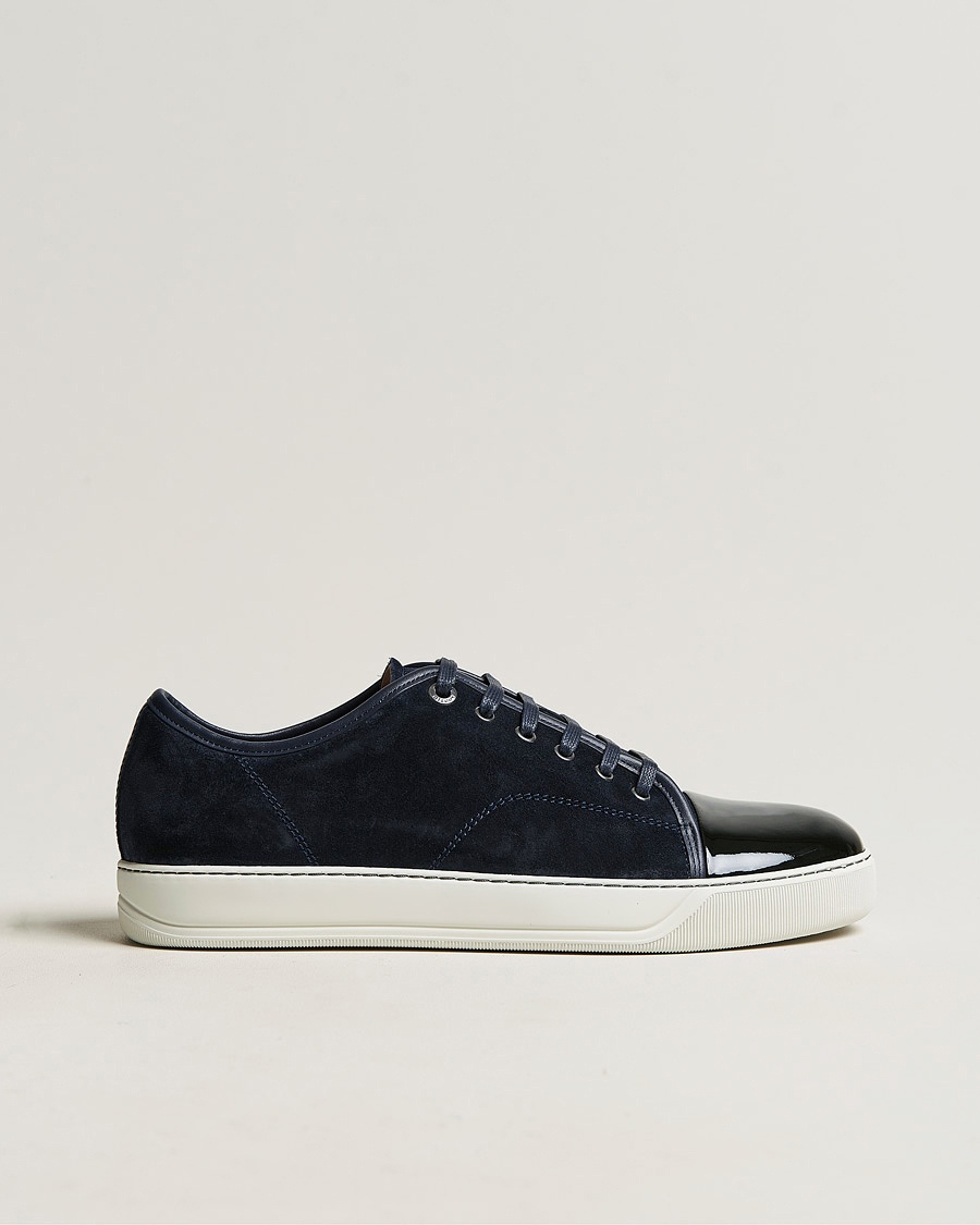 Lanvin DBB1 Patent Cap Toe Sneaker Navy – Blue