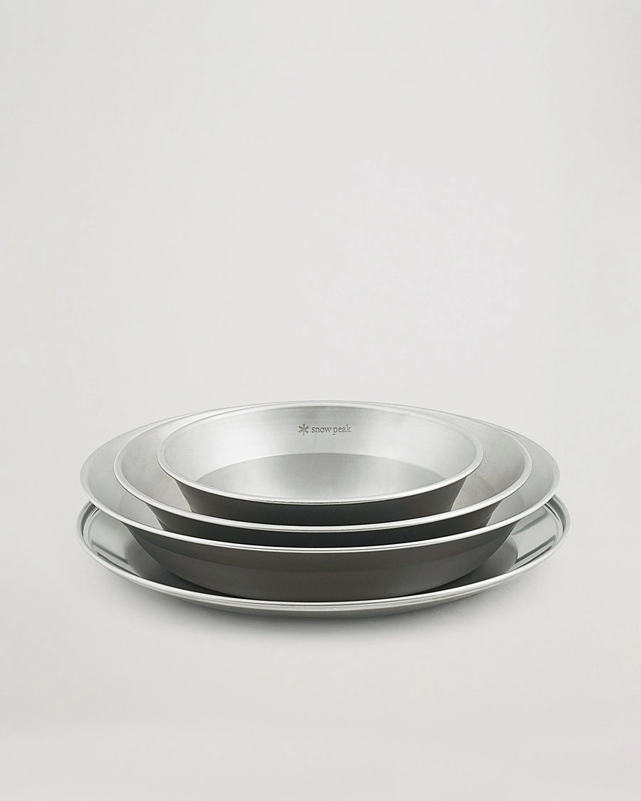 Snow Peak Tableware Set Stainless Steel – Silver