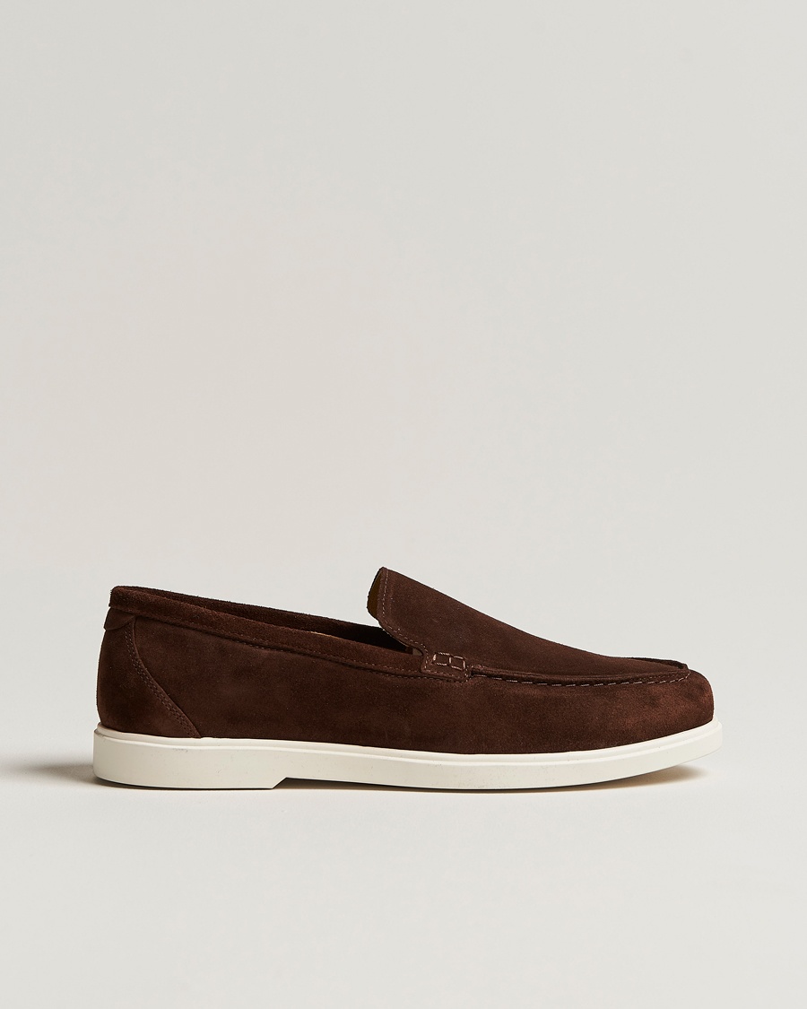Loake 1880 Tuscany Suede Loafer Chocolate – Brown