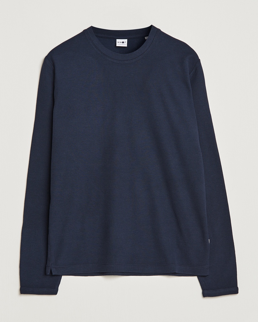 NN07 Clive Knitted Sweater Navy Blue – Blue