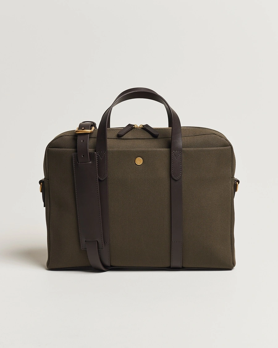 Mismo M/S Aspire Briefcase Army/Dark Brown – Green