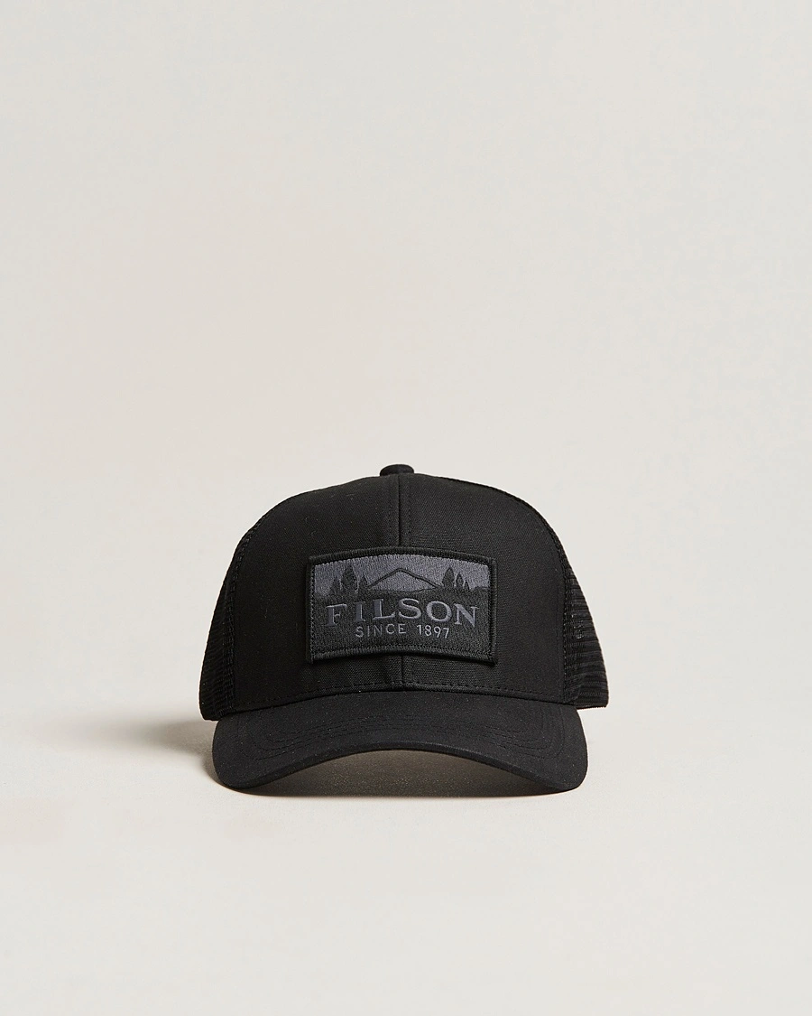 Filson Logger Mesh Cap Black – Black