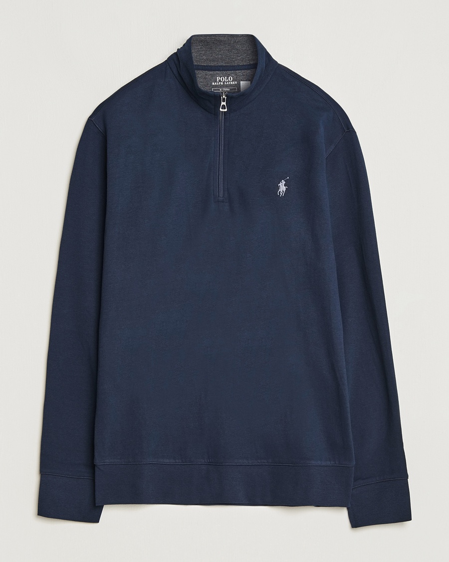 Polo Ralph Lauren Double Knit Half-Zip Sweater Aviator Navy – Blue