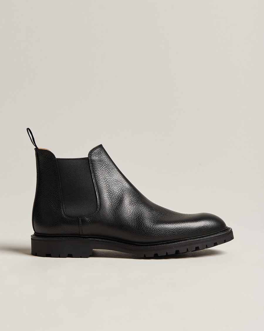 Crockett & Jones Chelsea 11 Black Calf Grained – Black