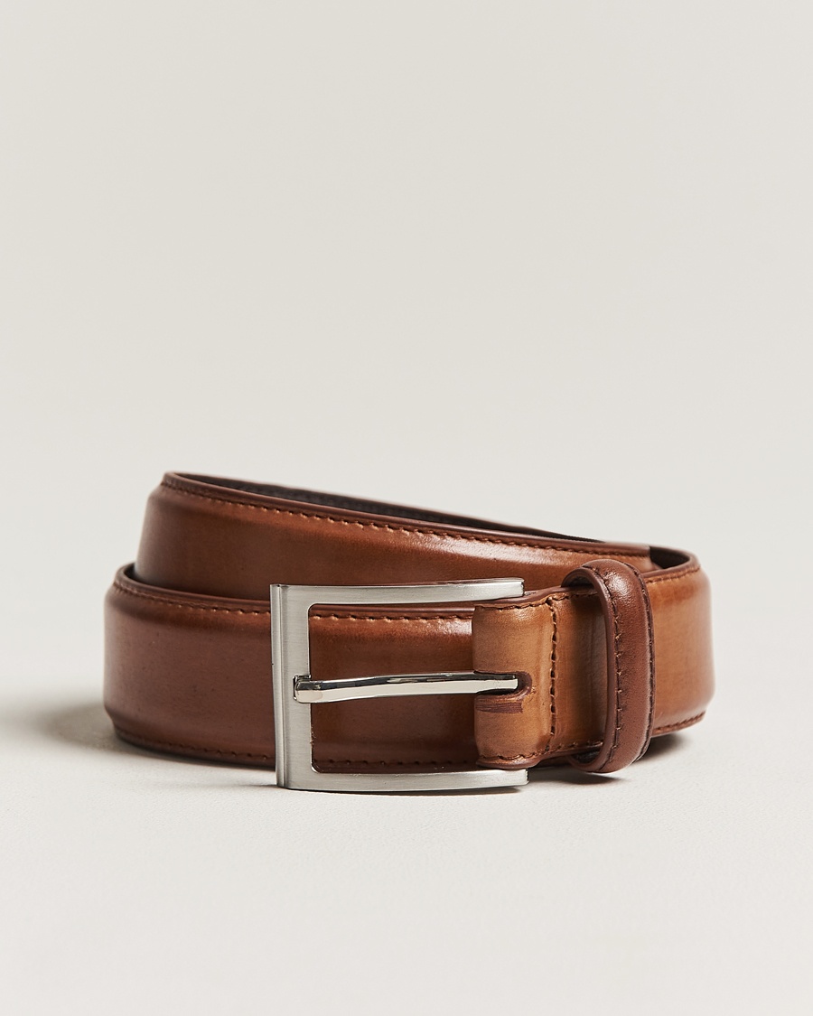 Loake Shoemakers Philip Leather Belt Cedar – Brown