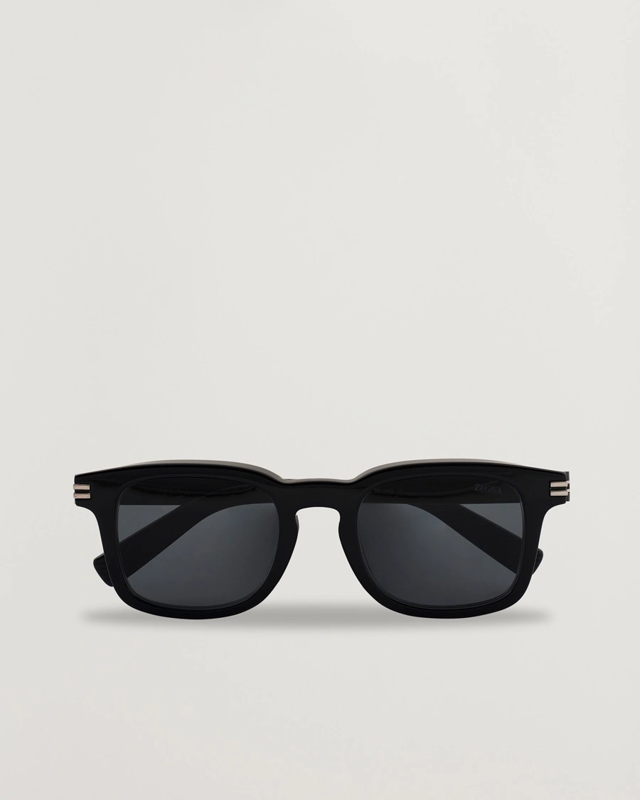 Zegna EZ0230 Sunglasses Black/Smoke – Black