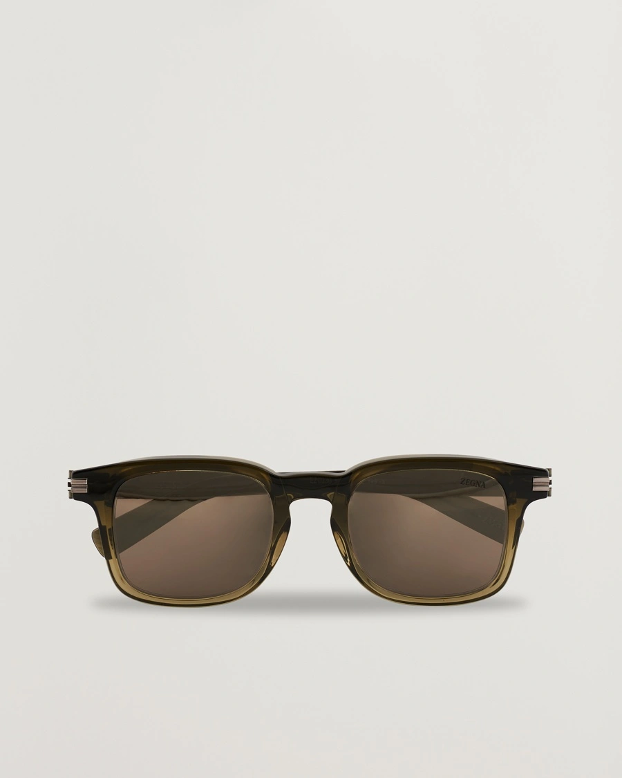 Zegna EZ0230 Sunglasses Dark Green/Roviex – Green