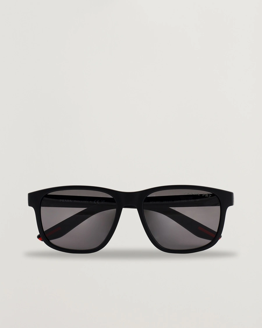 Prada Linea Rossa 0PS 06YS Polarized Sunglasses Black – Black