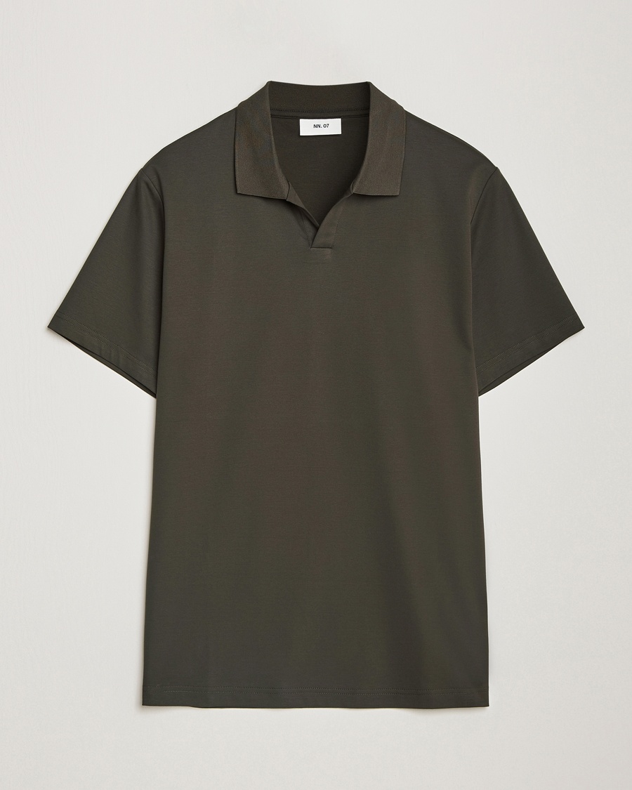 NN07 Paul Mercerized Polo Dark Army – Green