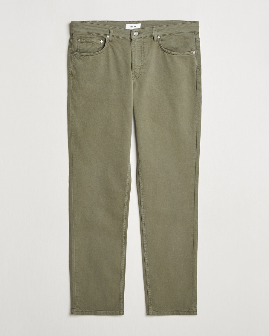 NN07 Tony 5-Pocket Pants Capers Green – Green