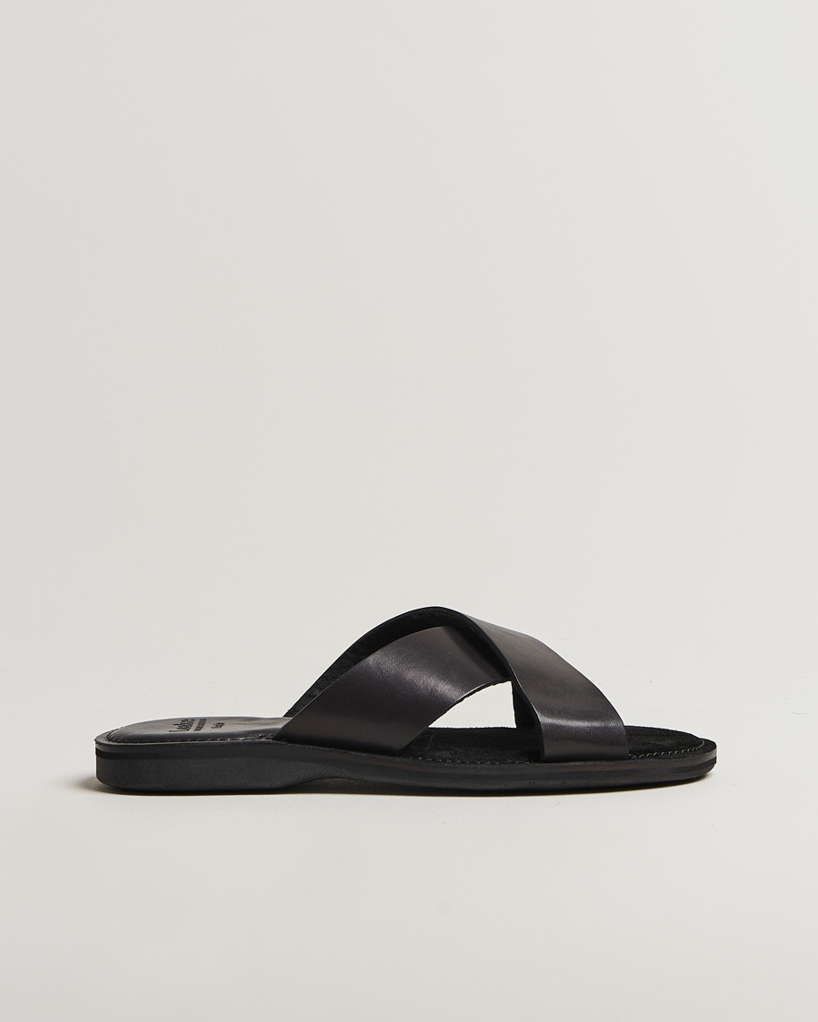 Loake 1880 Gozo Leather Sandal Black – Black
