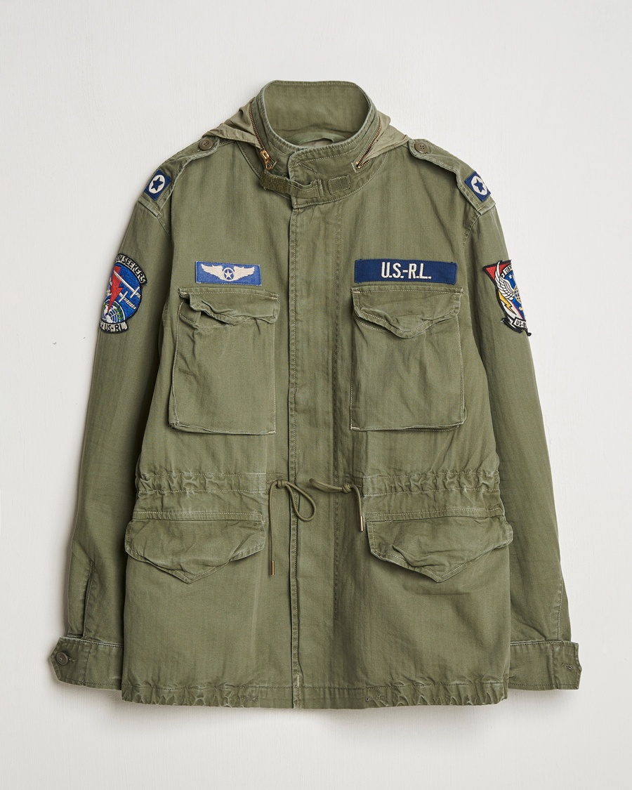 Polo Ralph Lauren Herringbone Field Jacket Olive Mountain – Green
