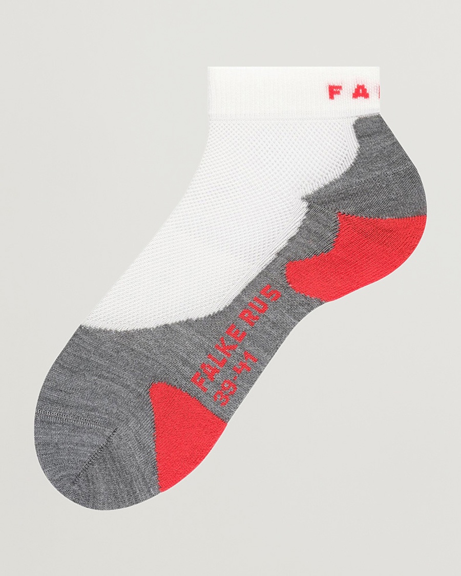 Falke Sport RU5 Race Short Socks White Mix – Grey