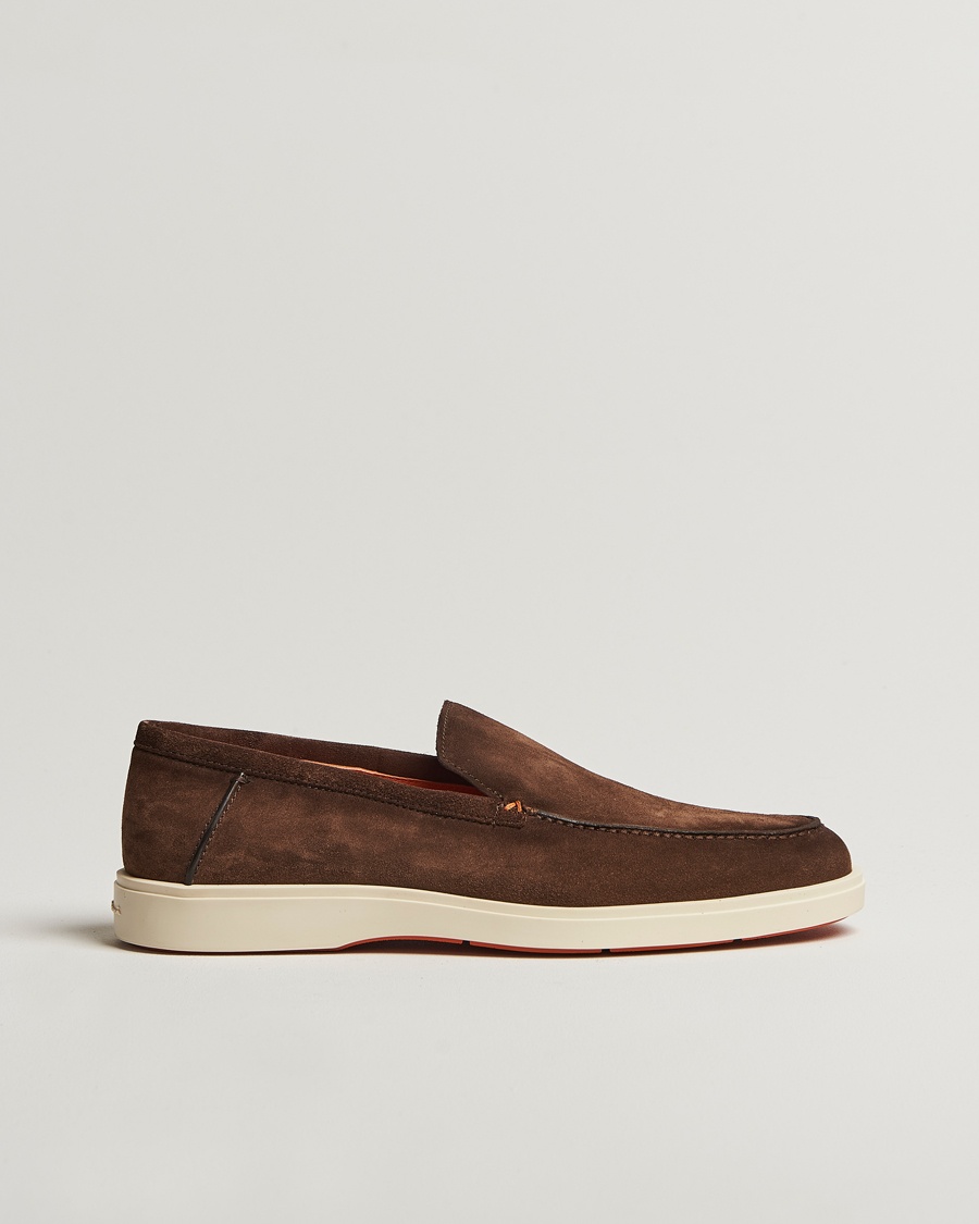Santoni Detroit Loafer Brown Suede – Brown