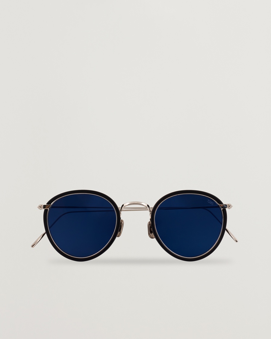 Eyevan 7285 717E Sunglasses Matte Black/Blue – Black