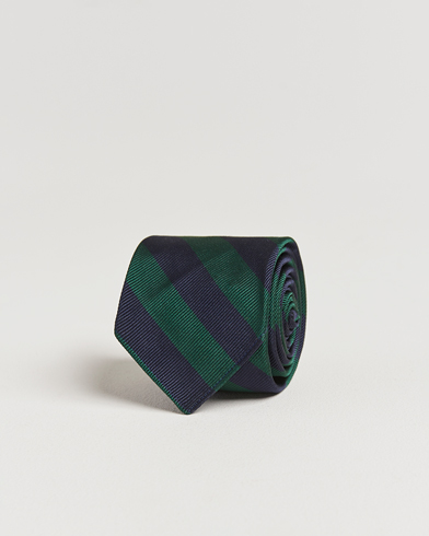 Kamakura Shirts Vintage Ivy Regimental Stripe Silk Tie Navy/Green – Blue