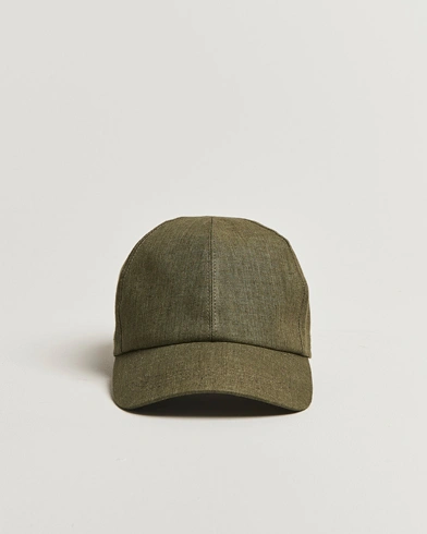 Wigéns Baseball Linen Cap Olive – Green