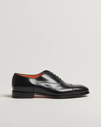 Santoni Adrian Oxford Black Calf – Black