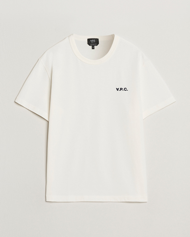 A.P.C. Boxy Fit Petit VPC T-Shirt White/Dark Navy – White