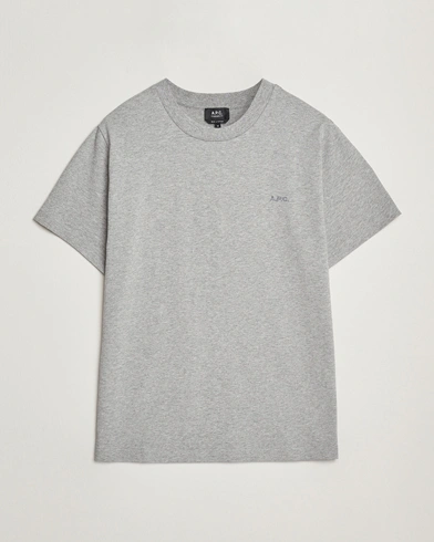 A.P.C. Embroidered APC T-Shirt Heather Grey – Grey