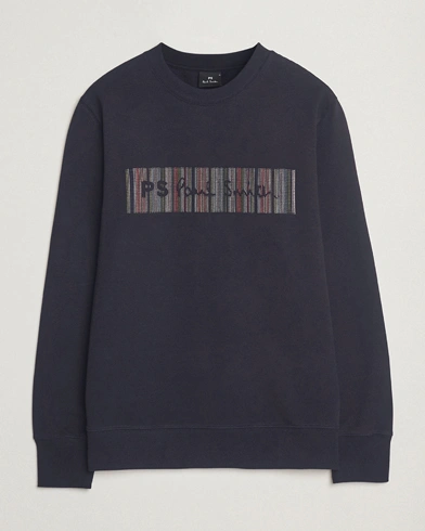 PS Paul Smith Striped Crew Neck Sweatshirt Navy – Blue