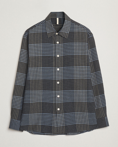 Sunflower Studio Flannel Shirt Blue Check – Blue