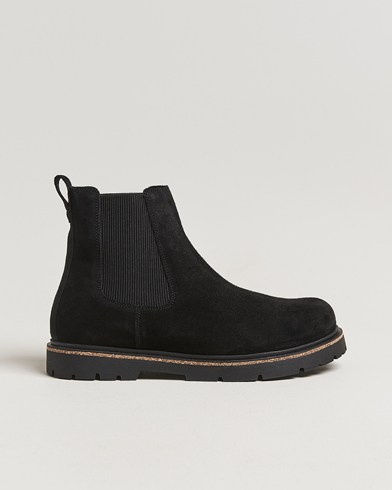 BIRKENSTOCK Highwood Suede Chelsea Boot Black – Black