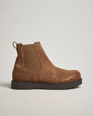 BIRKENSTOCK Highwood Suede Chelsea Boot Dark Tea – Brown