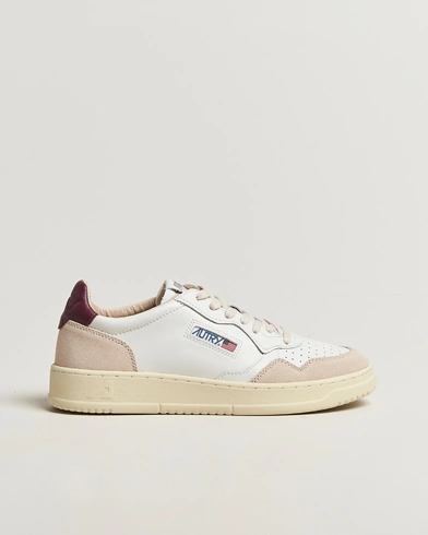 Autry Medalist Low Sneaker White/Burgundy – White