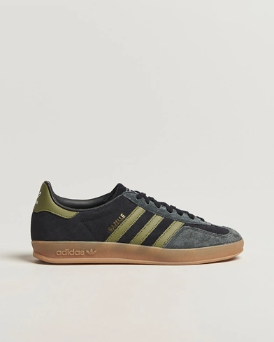 adidas Originals Gazelle Indoor Sneaker Black/Green – Black