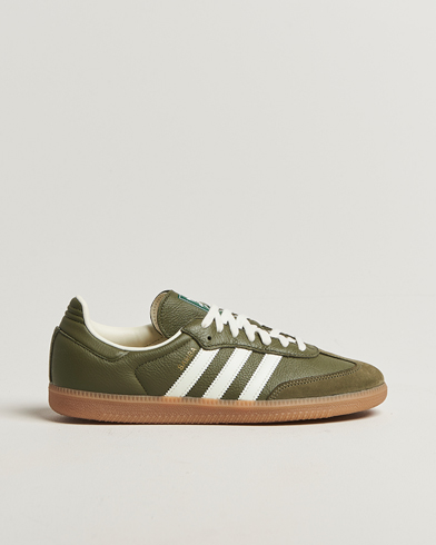 adidas Originals Samba OG Sneaker Khaki Green/Off White – Green