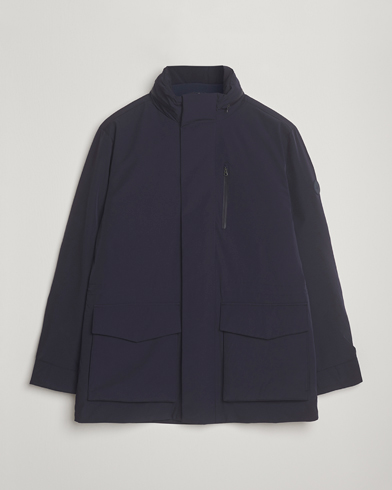 Gant Double Mid Length Field Jacket Evening Blue – Blue