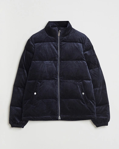 GANT Corduroy Down Puffer Jacker Evening Blue – Blue