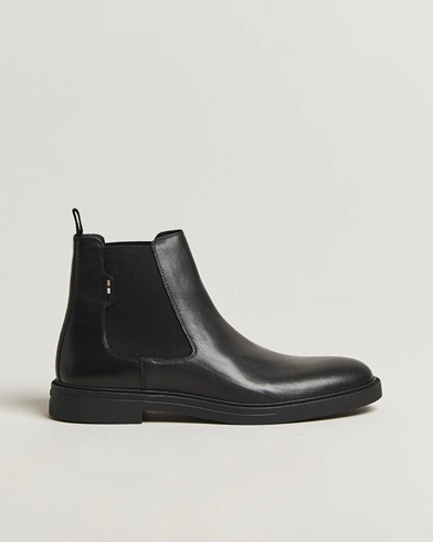 BOSS BLACK Calev Leather Chelsea Boot Black – Black