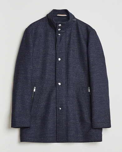 BOSS BLACK Camron Wool Coat Dark Blue – Blue