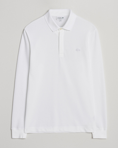 Lacoste Paris Long Sleeve Polo Piké White – White