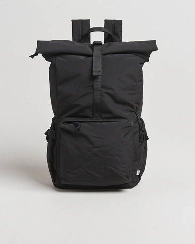 NN07 Nylon Ripstop Rolltop Backpack Black – Black
