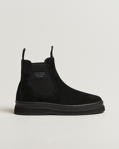 GANT Blistown Shearling Suede Chelsea Boot Black – Black