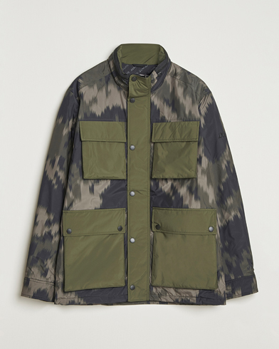 J.Lindeberg Aiden 2L Padded Printed Field Jacket Wrap Forest – Green
