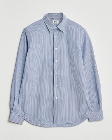 Aspesi Striped Poplin Shirt Light Blue – Blue