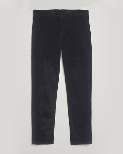 Canali Soft Corduroy Trousers Navy – Blue