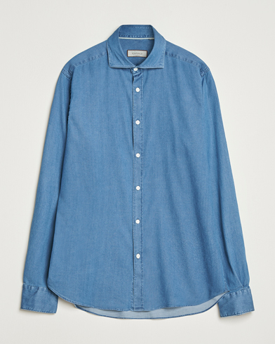 Canali Denim Shirt Stone Wash – Blue