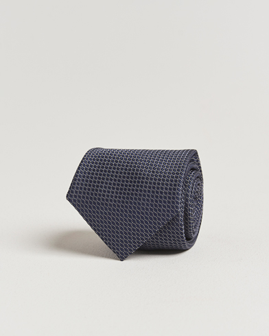 Canali 5-Fold Silk Tie Navy – Blue