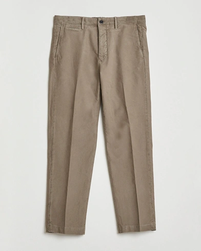 Incotex Regular Fit Garment Dyed Slacks Taupe – Beige