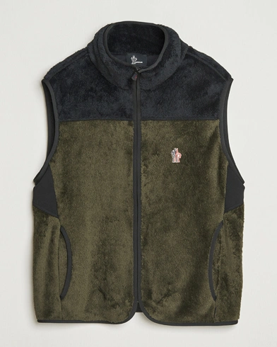 Moncler Grenoble Insulated Fleece Vest Forest Green – Green